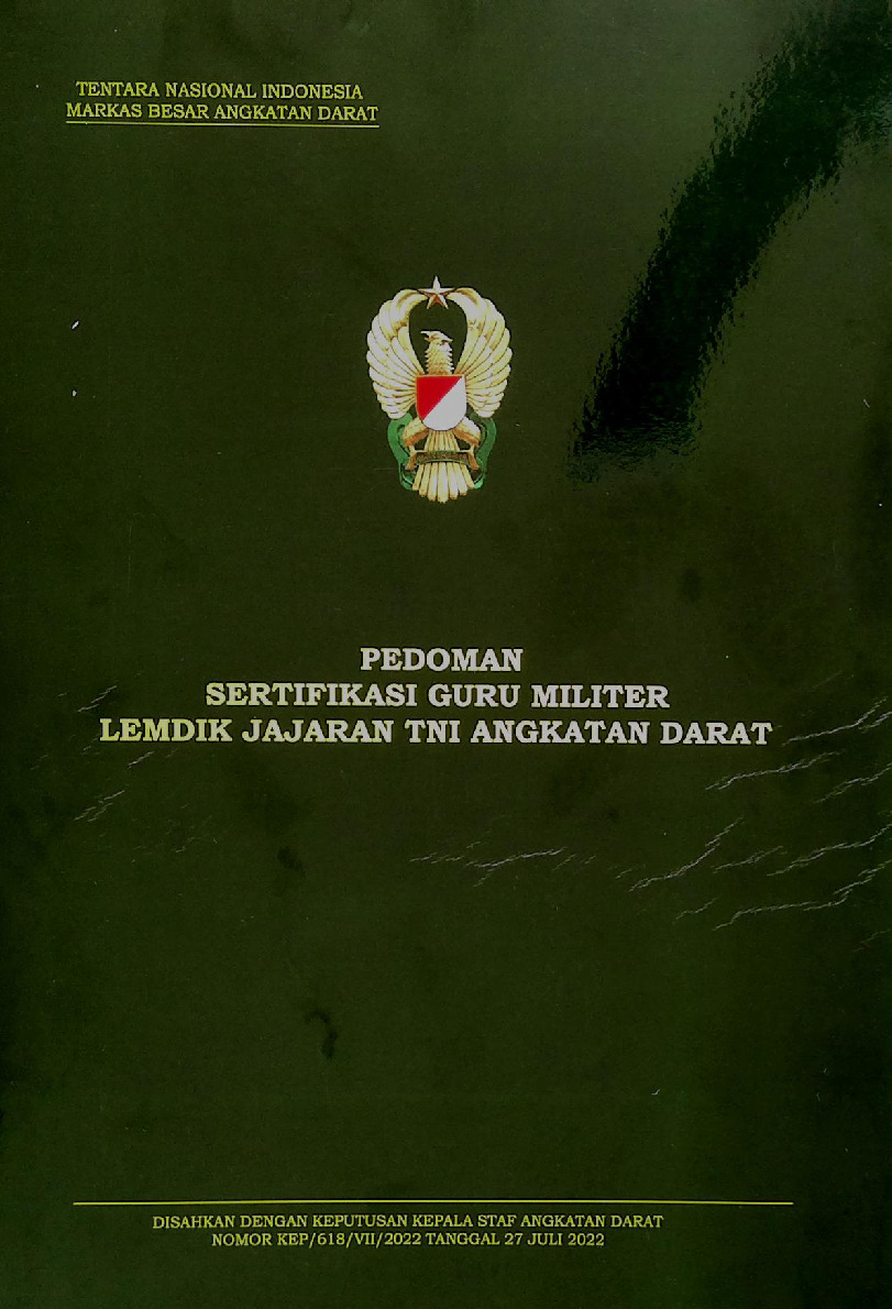 Pedoman Sertifikasi Guru Militer Lemdik Jajaran TNI Angkatan Darat
